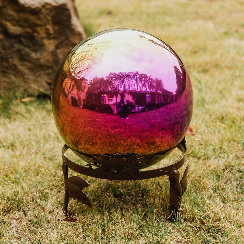 Topadorn Gazing Ball Stand Garden Hardware Metal Stand for 10-Inch or 12-Inch Gazing Globes - Image 4